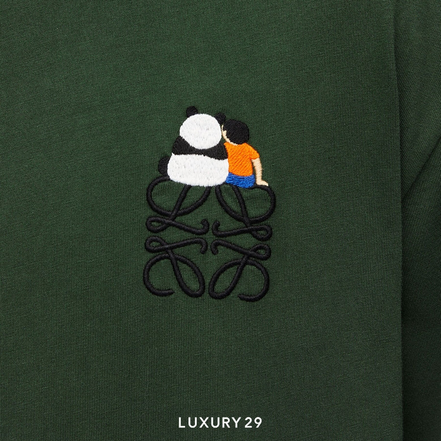 Loewe Relaxed fit T-shirt in cotton Vintage Green LOEWE