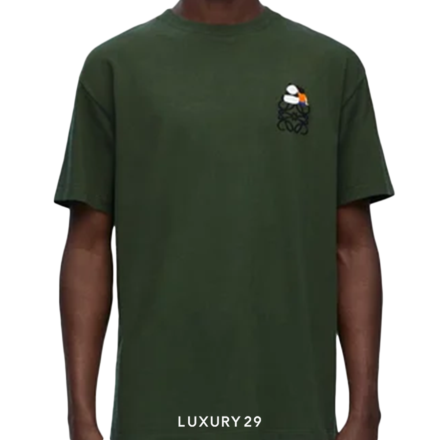 Loewe Relaxed fit T-shirt in cotton Vintage Green LOEWE