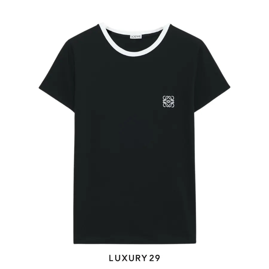 Loewe Slim fit T-shirt in cotton Black/White