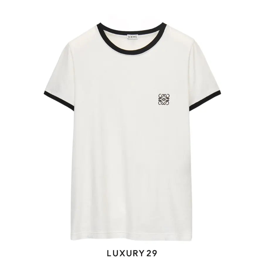 Loewe Slim fit T-shirt in cotton White/Black0311003600-H526Y22XAC-8995-15-0034Apparel & Accessories > Clothing > Clothing Tops > T-Shirts