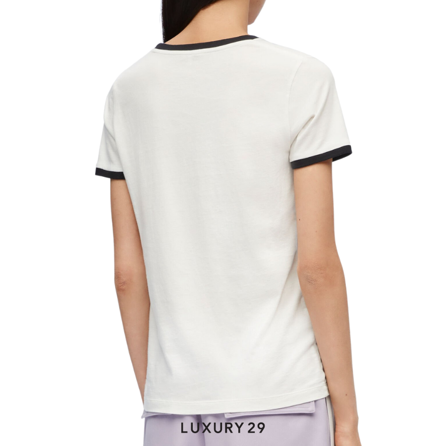Loewe Slim fit T-shirt in cotton White/Black LOEWE Luxury29
