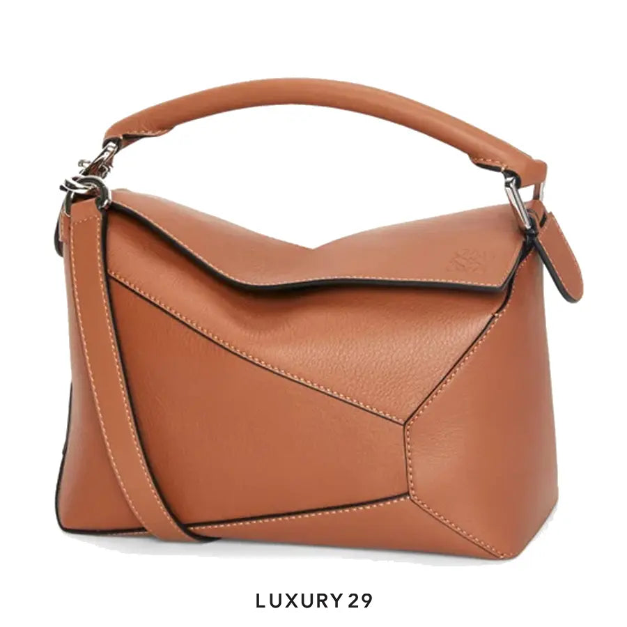 Loewe Small Puzzle Bag in Classic Calfskin Tan
