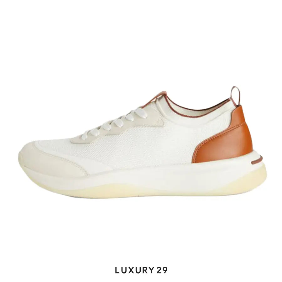 Loro Piana 410 LP Walk Wish Sneakers Virgin Wool - Storm System White(M) LORO PIANA