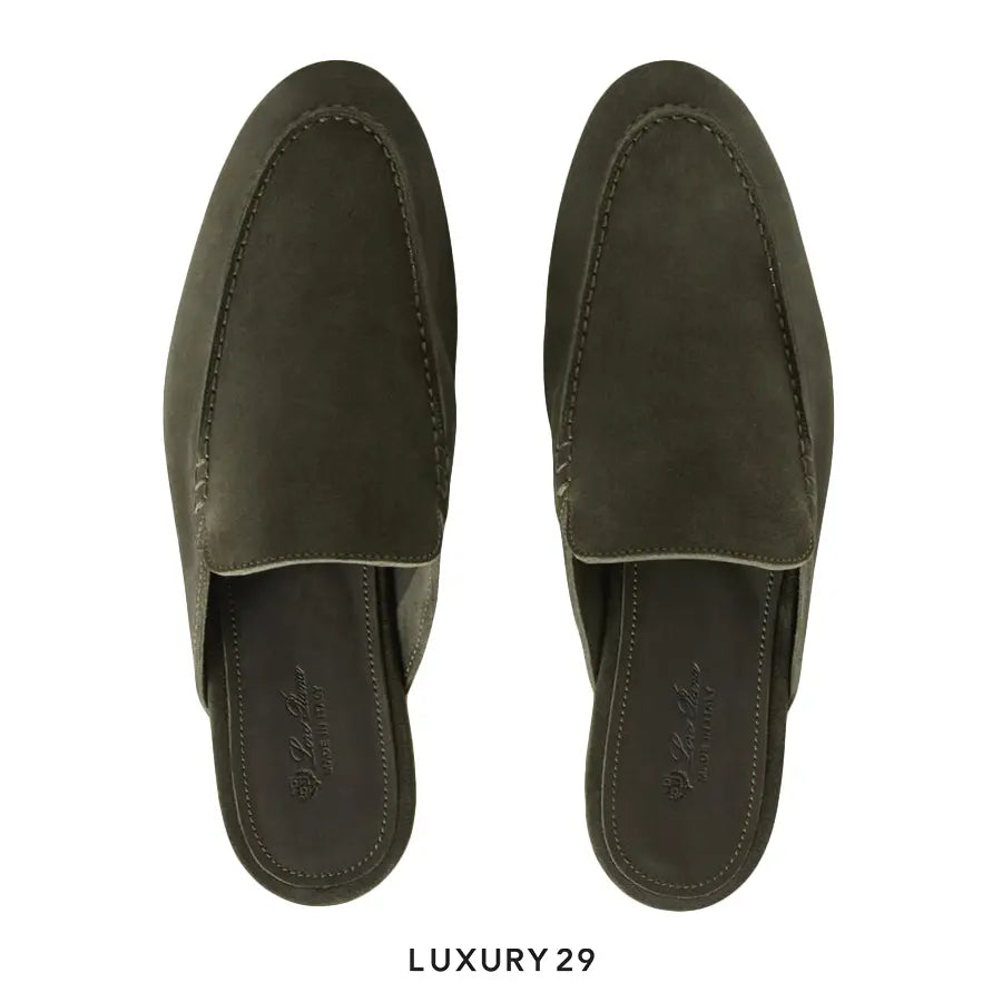 Loro Piana Babouche Walk Loafers Suede Mimetico LORO PIANA