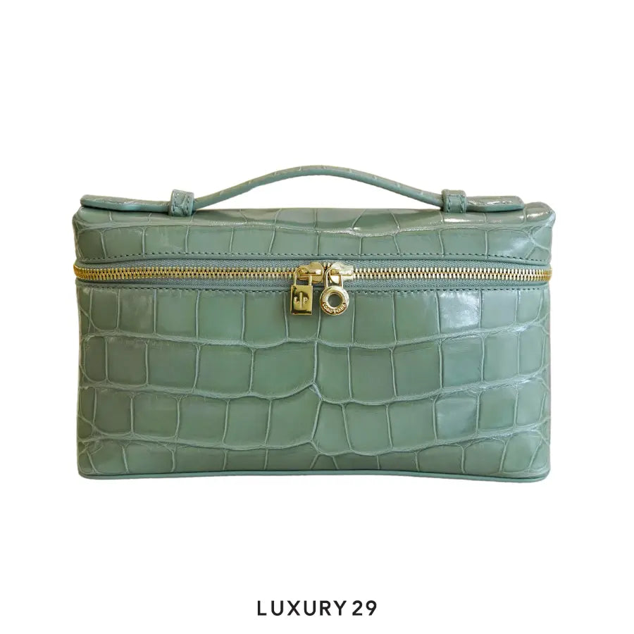 Loro Piana Extra Pocket L19 Glazed Alligator