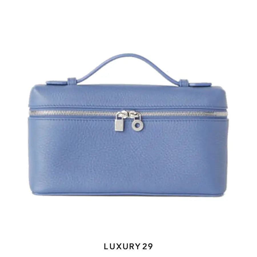 Loro Piana Extra Pocket Pouch L19 Grained Calfskin Cold Denim LORO PIANA