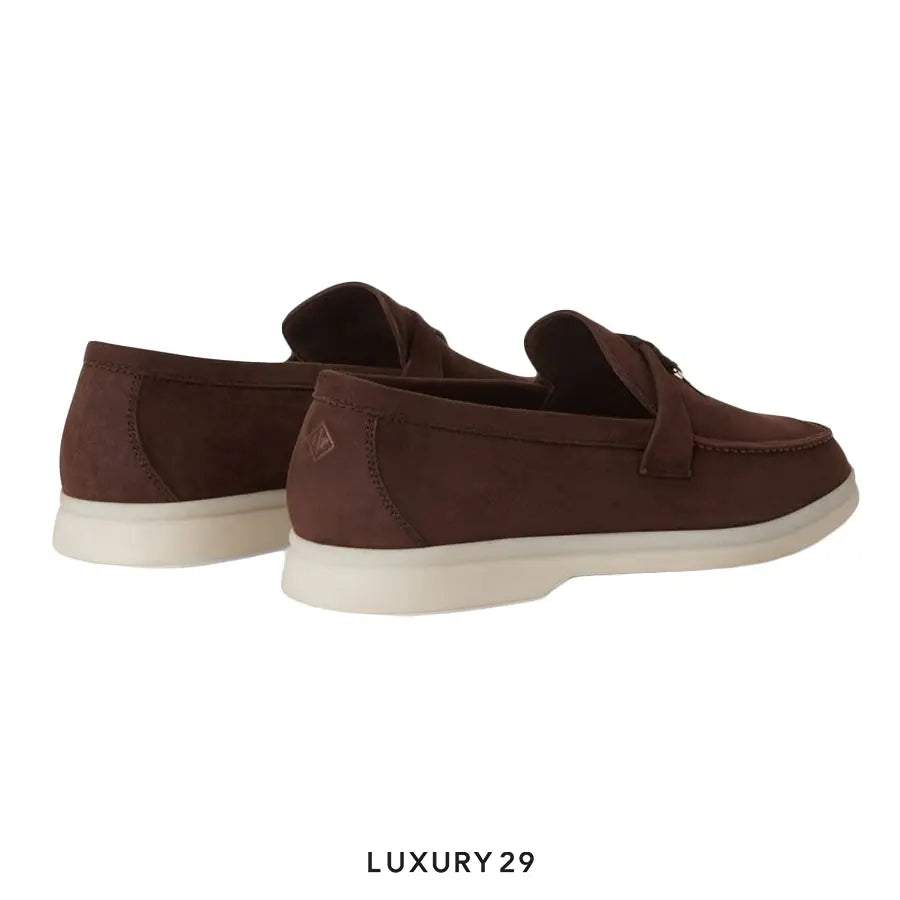 Loro Piana Summer Walk Loafers Suede Chocolate LORO PIANA