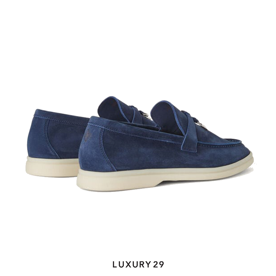 Loro Piana Summer Charms Walk Loafers True Dark Blue LORO PIANA