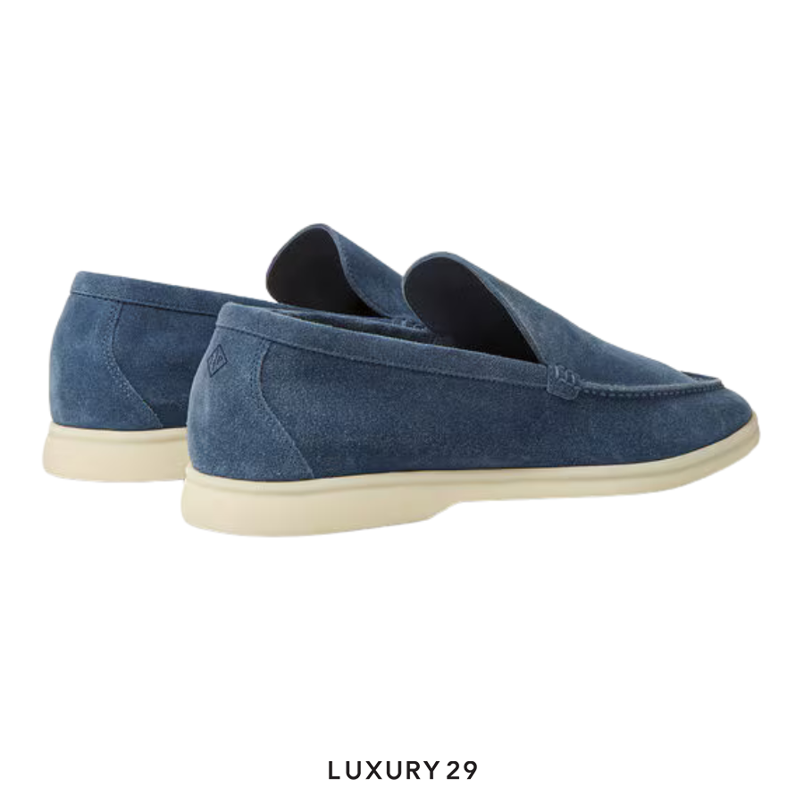 Loro Piana Summer Walk Loafer Suede Black Figs LORO PIANA