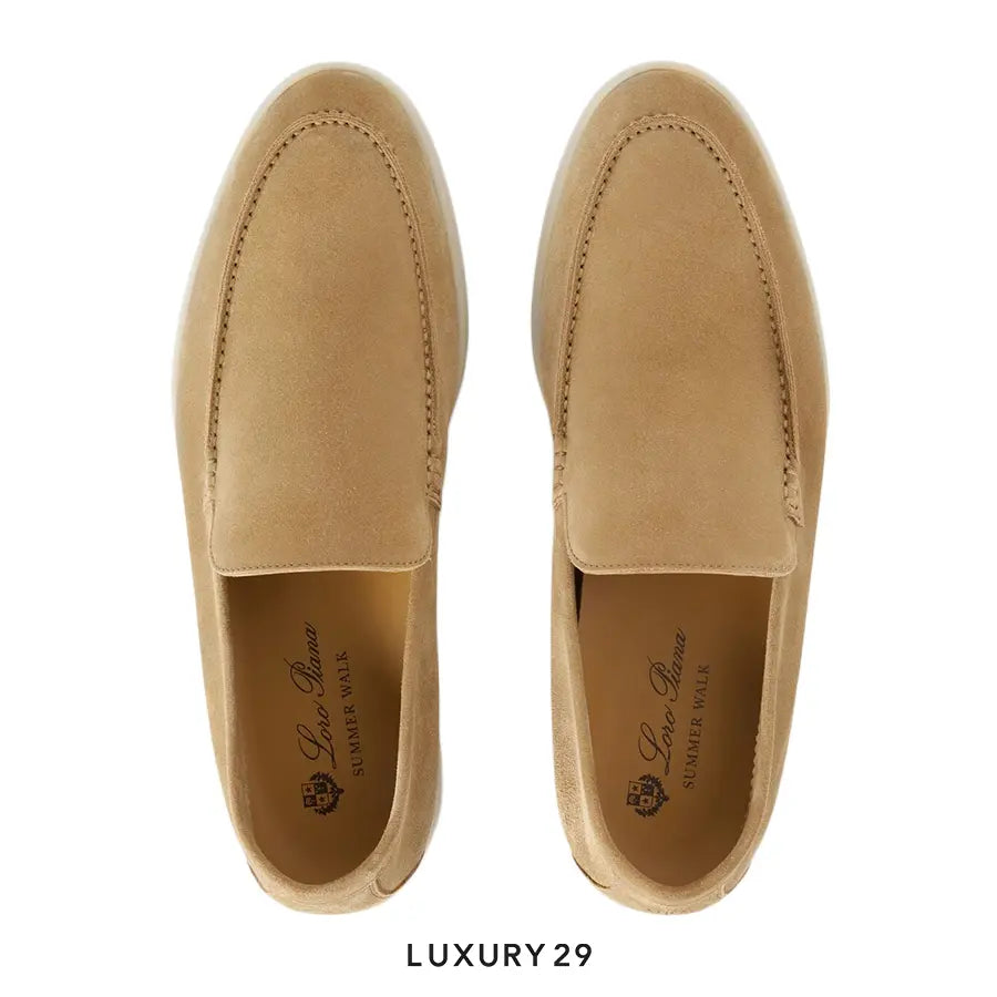 Loro Piana Summer Walk Loafer Suede Light Wood Smoke LORO PIANA