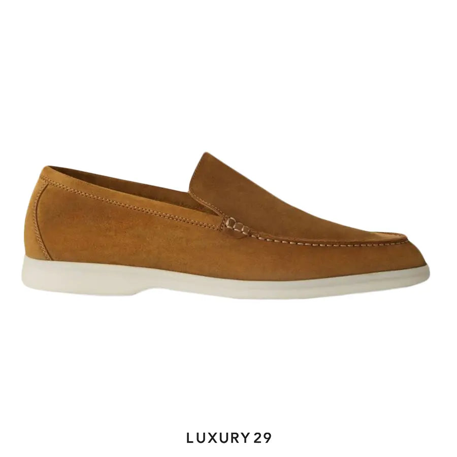Loro Piana Summer Walk Loafer Suede Tan