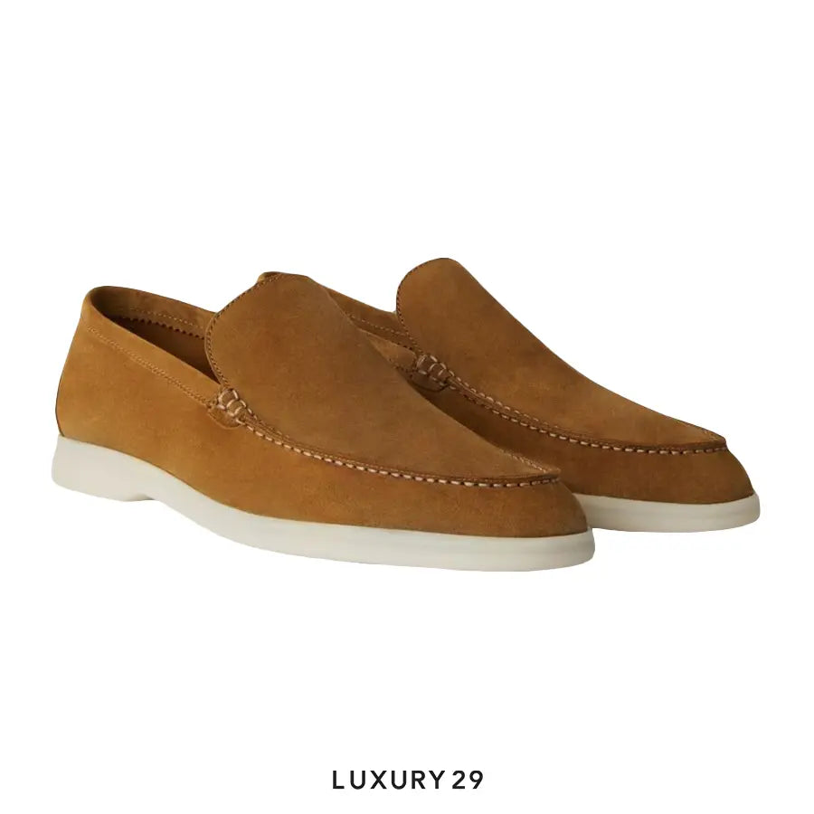 Loro Piana Summer Walk Loafer Suede Tan LORO PIANA