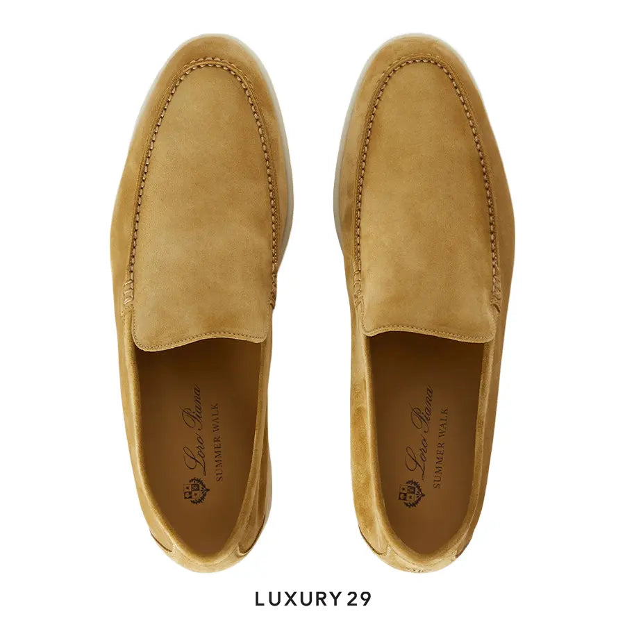 Loro Piana Summer Walk Loafers Suede Dijon LORO PIANA