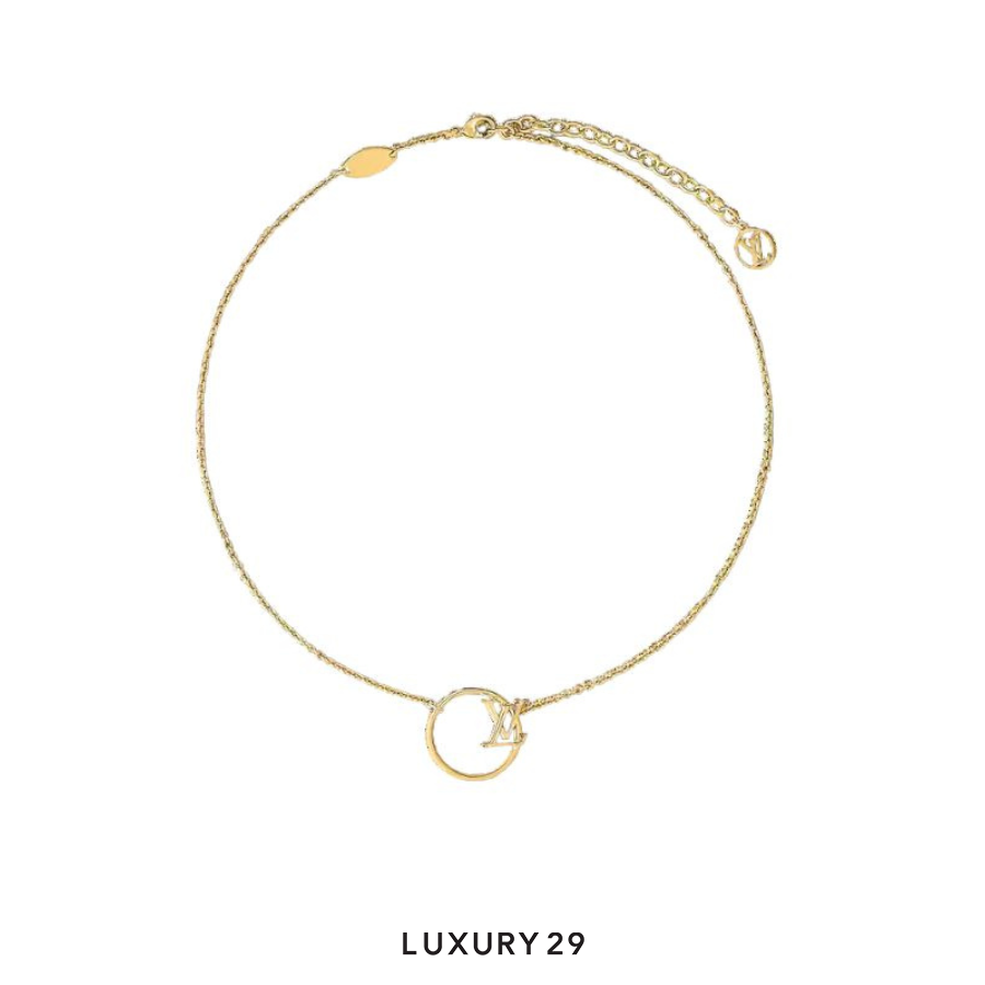 Louis Vuitton LV Eclipse Necklace Gold LOUIS VUITTON