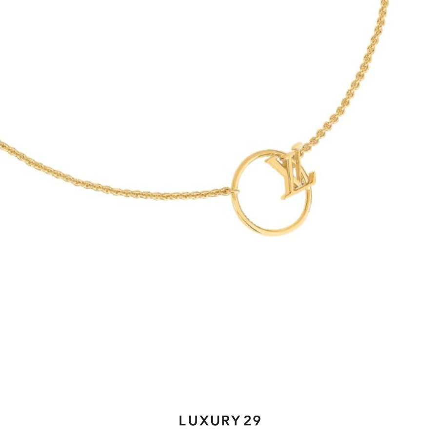 Louis Vuitton LV Eclipse Necklace Gold LOUIS VUITTON