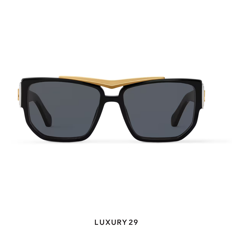 Louis Vuitton LV Flight Square Sunglasses Black LOUIS VUITTON Luxury29