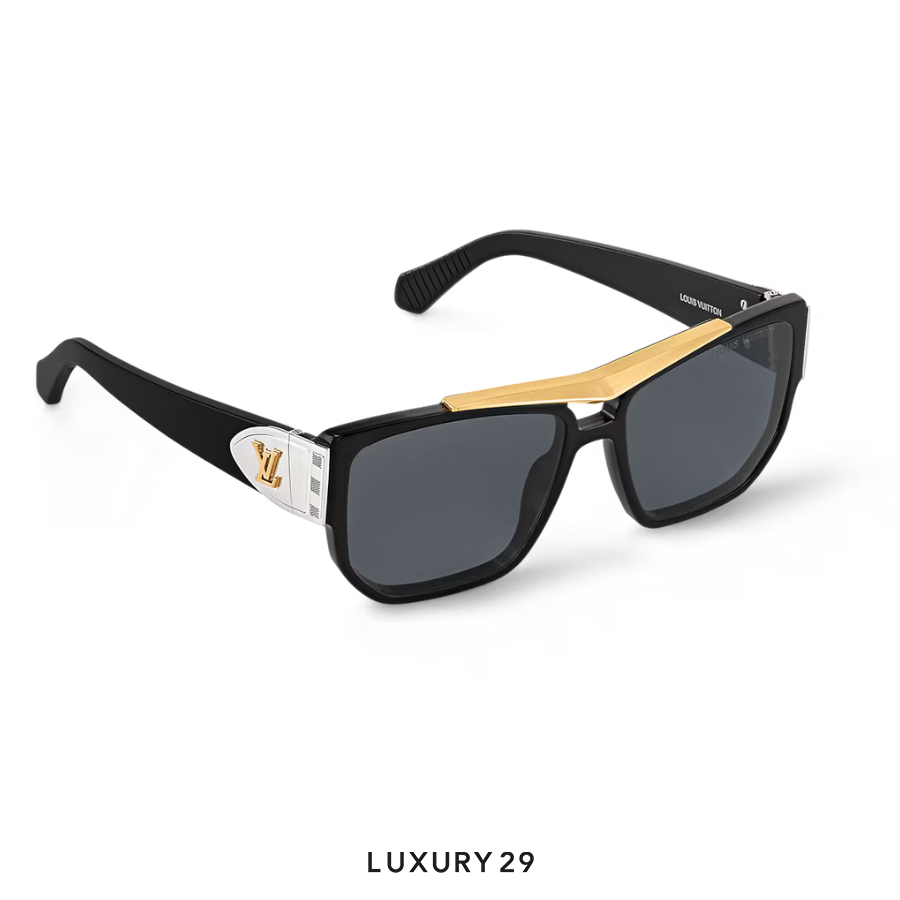 Louis Vuitton LV Flight Square Sunglasses Black LOUIS VUITTON Luxury29