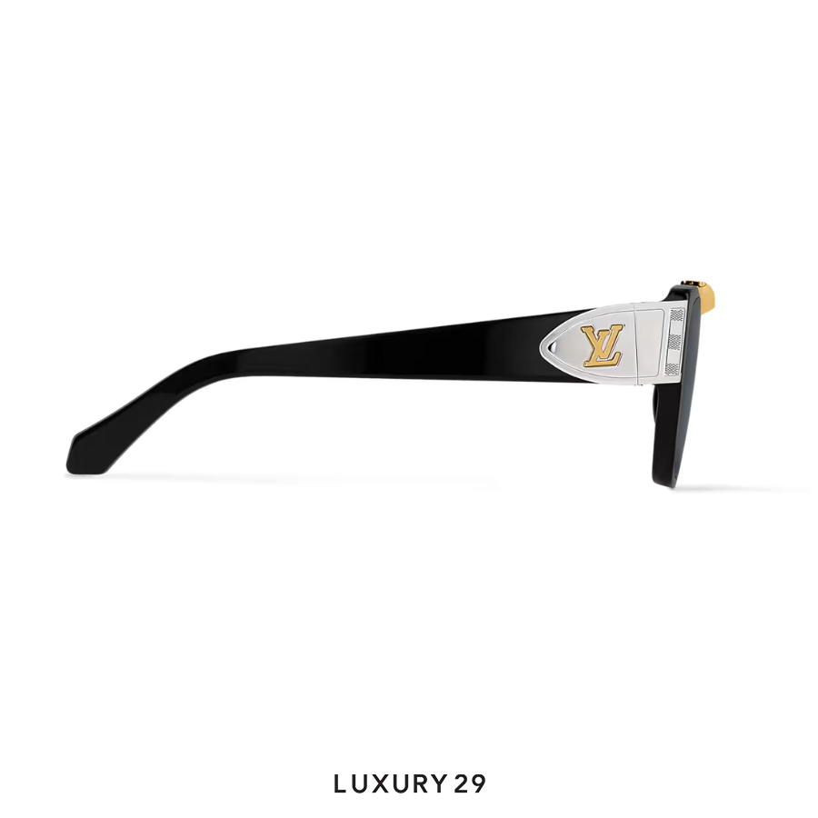 Louis Vuitton LV Flight Square Sunglasses Black LOUIS VUITTON Luxury29
