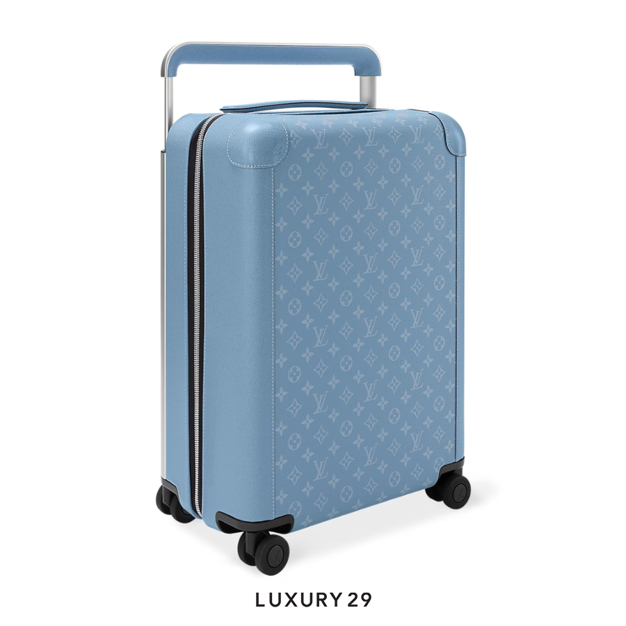 Louis Vuitton LV Horizon 55 Monogram coated canvas and Taiga cowhide leather Sky Blue LOUIS VUITTON