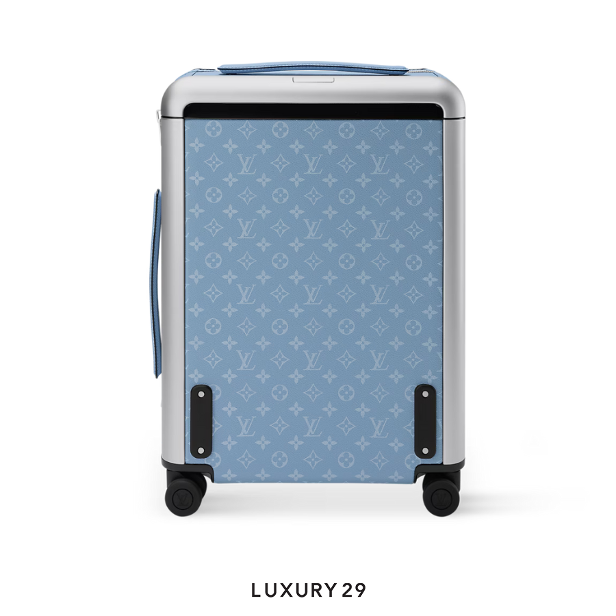 Louis Vuitton LV Horizon 55 Monogram coated canvas and Taiga cowhide leather Sky Blue LOUIS VUITTON