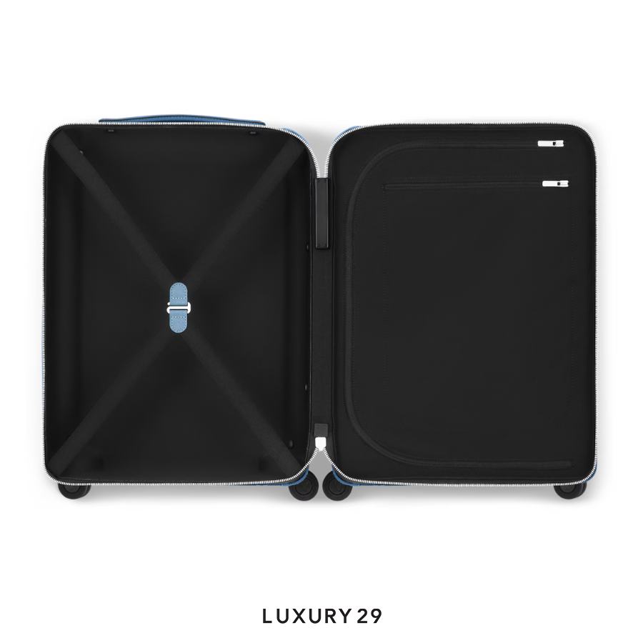 Louis Vuitton LV Horizon 55 Monogram coated canvas and Taiga cowhide leather Sky Blue LOUIS VUITTON