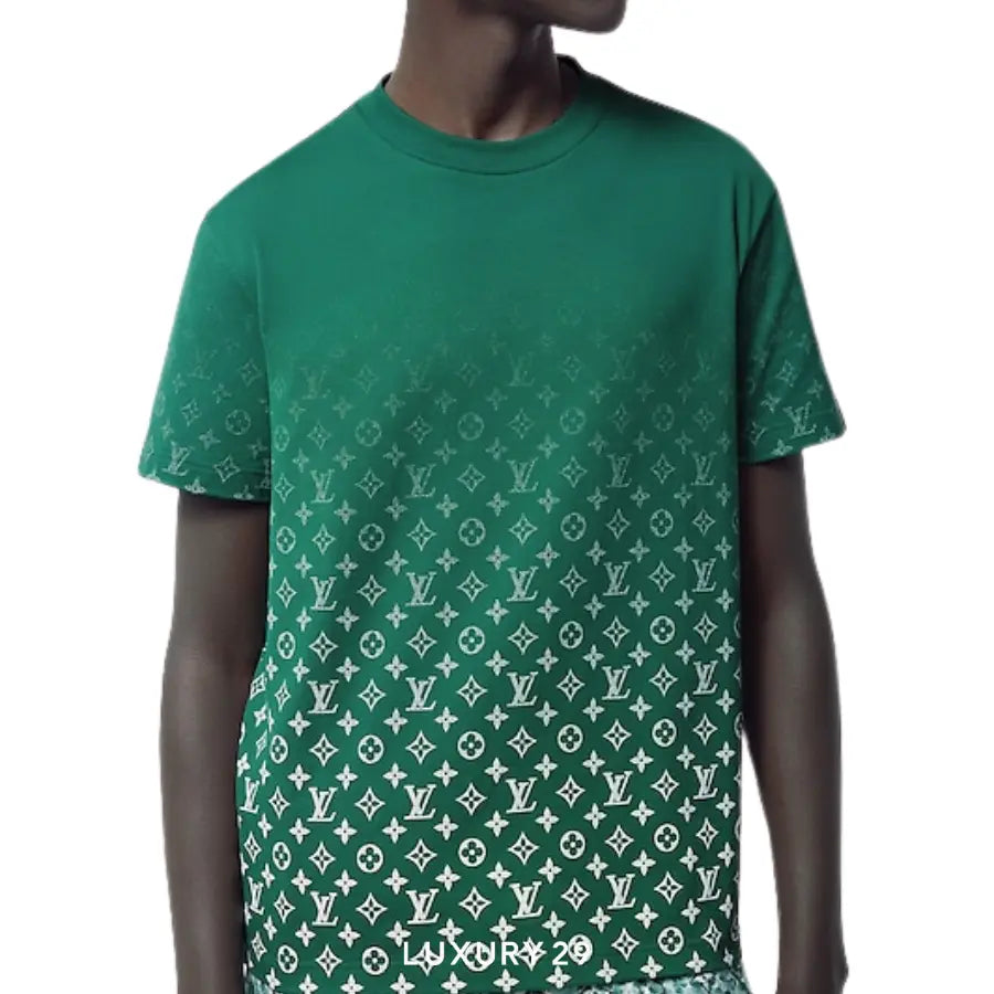 Louis Vuitton LV Monogram Gradient Cotton T-Shirt Vert LOUIS VUITTON Luxury29