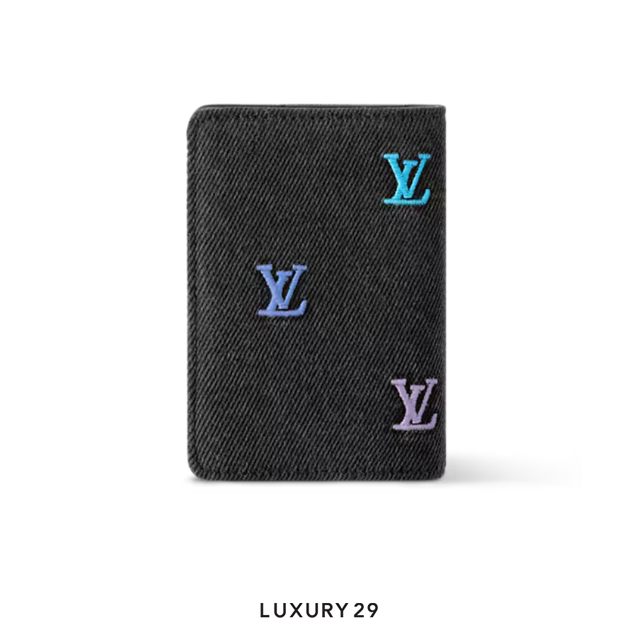 Louis Vuitton LV Pocket Organizer LV Blason Denim Gradient Blue LOUIS VUITTON