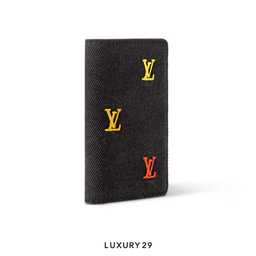 Louis Vuitton LV Pocket Organizer LV Blason Denim Gradient Orange LOUIS VUITTON
