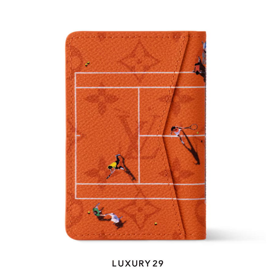 Louis Vuitton LV Pocket Organizer Wallet Brown Tennis Clay Colored Monogram Canvas LOUIS VUITTON Luxury29