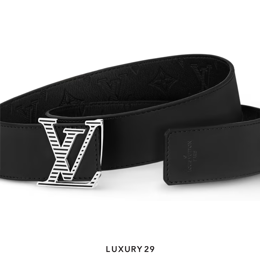 Louis Vuitton LV Shadow 40mm Reversible Belt 90cm Black LOUIS VUITTON