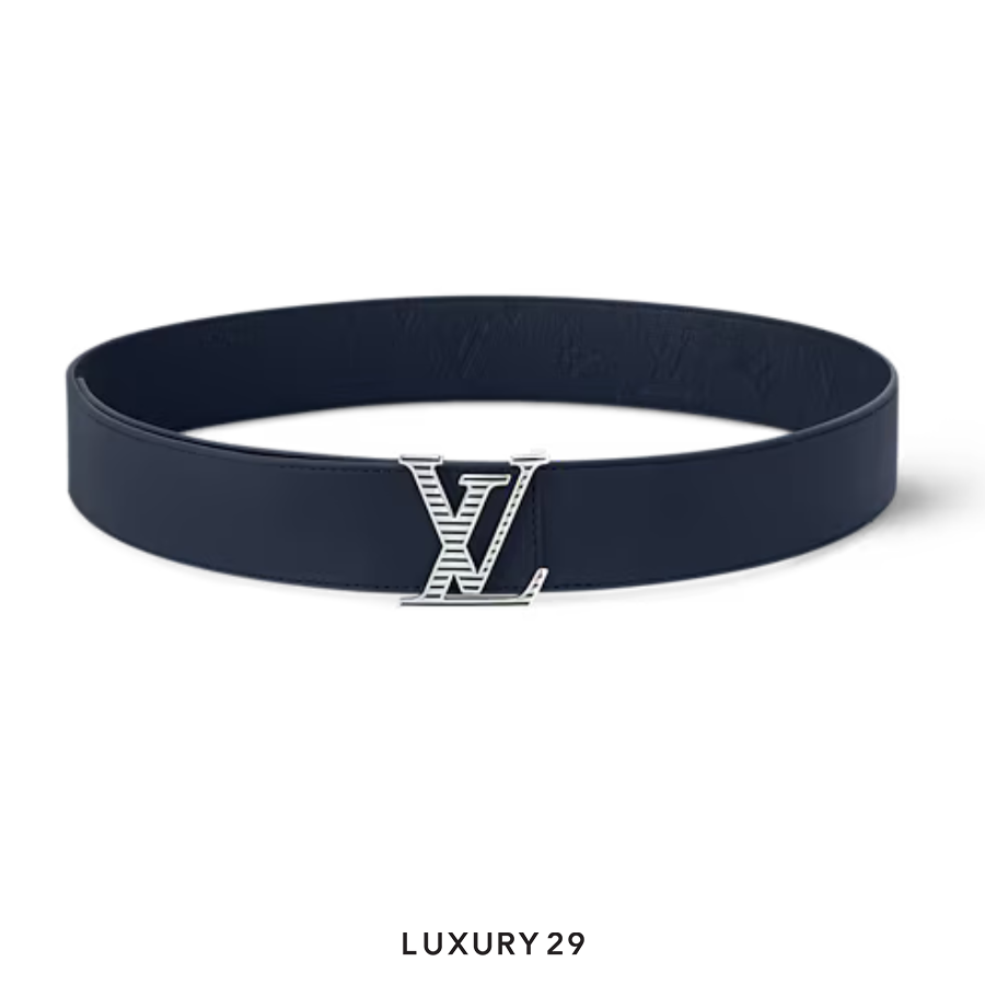 Louis Vuitton LV Shadow 40mm Reversible Belt 90cm Navy LOUIS VUITTON