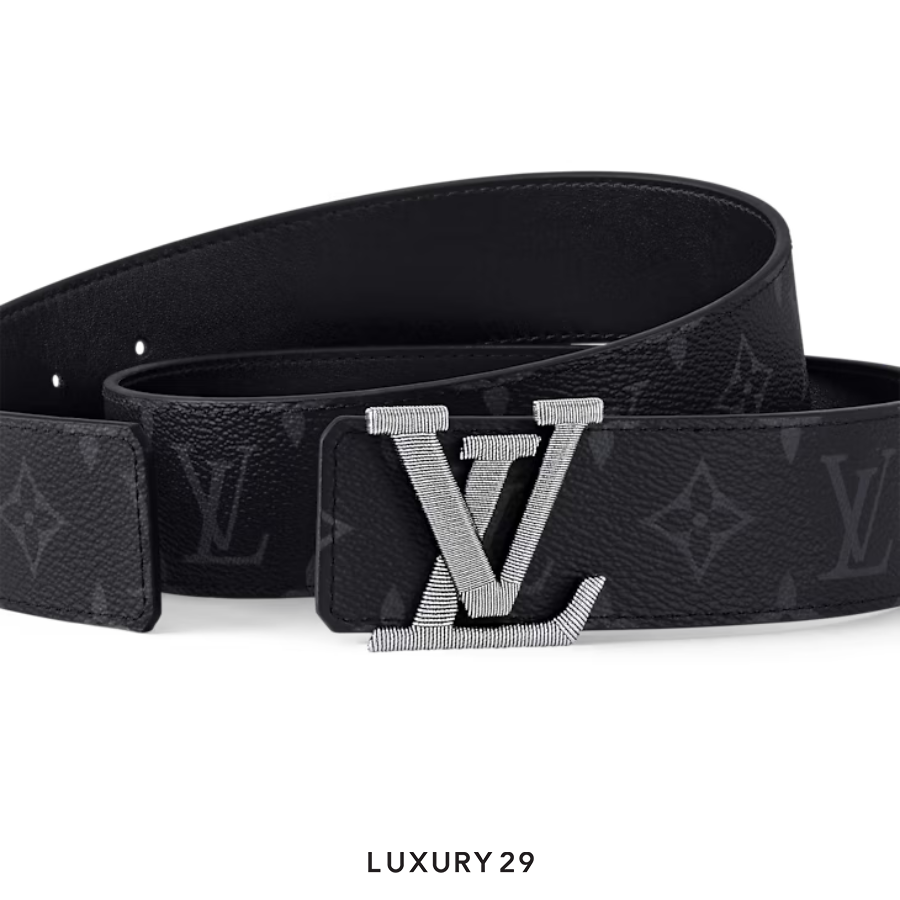 Louis Vuitton LV Stitch 40mm Reversible Belt  90cm Black LOUIS VUITTON