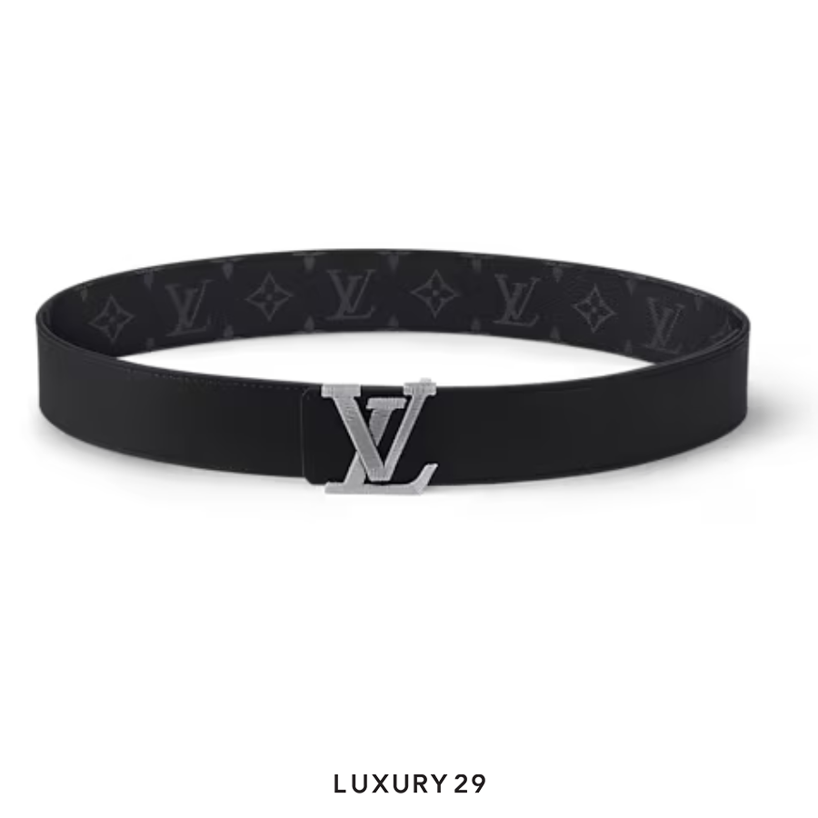 Louis Vuitton LV Stitch 40mm Reversible Belt  90cm Black LOUIS VUITTON