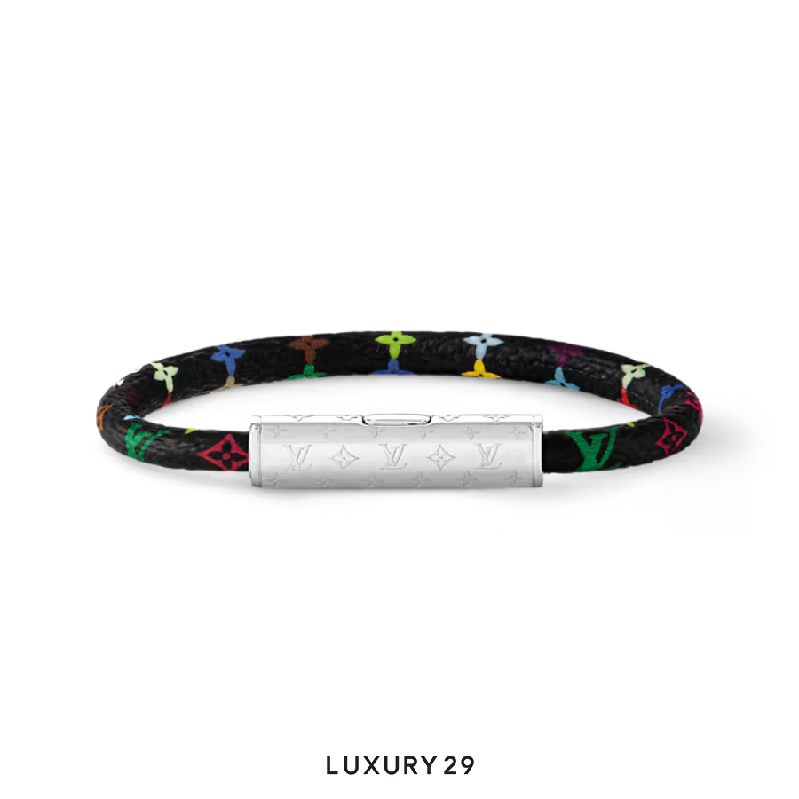 Louis Vuitton LV x TM LV Confidential Bracelet 17cm Black LOUIS VUITTON