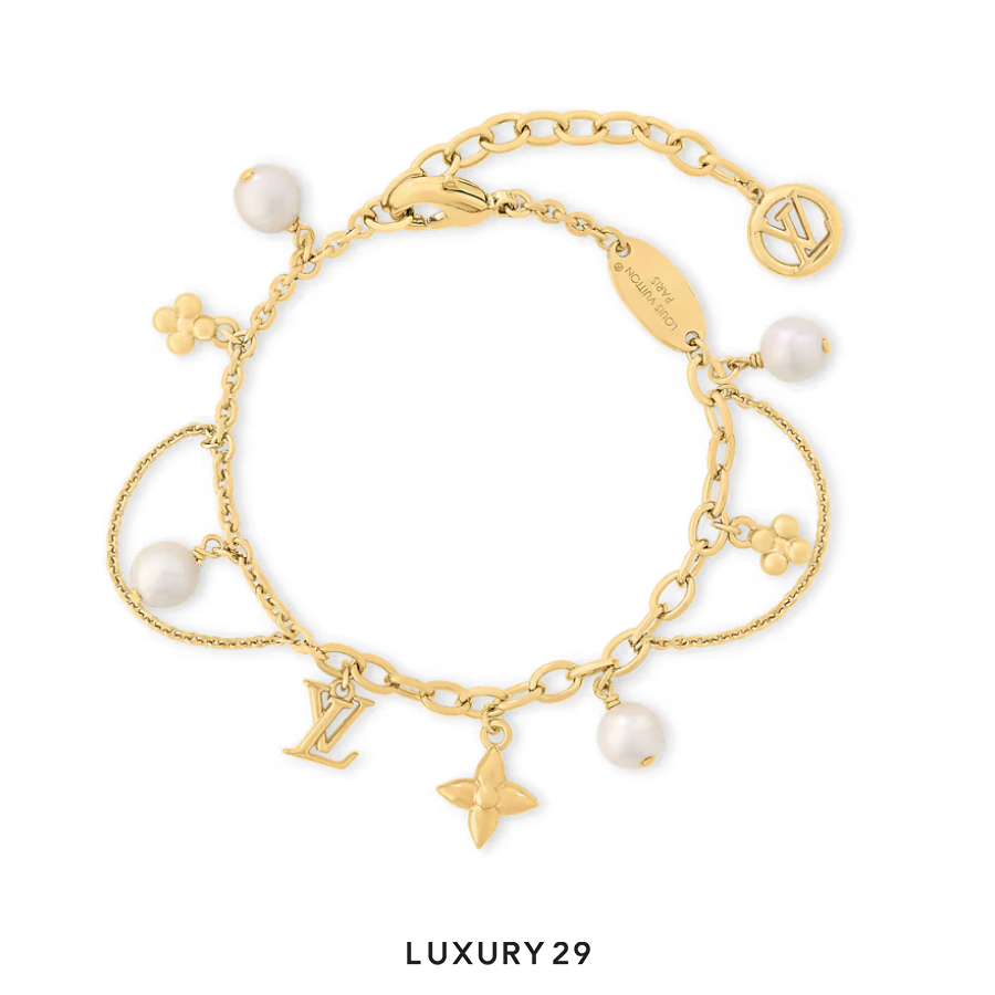 Louis Vuitton LV Blooming Pearls Bracelet Gold LOUIS VUITTON