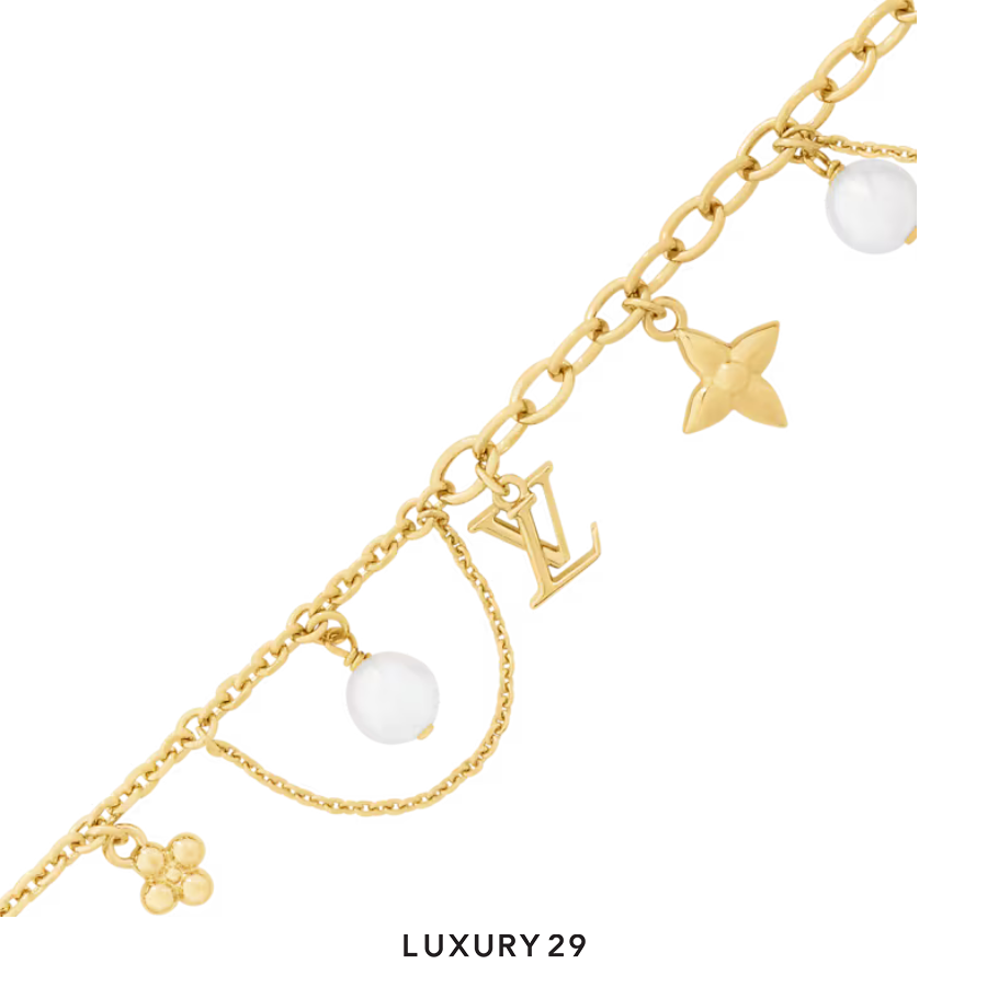 Louis Vuitton LV Blooming Pearls Bracelet Gold LOUIS VUITTON