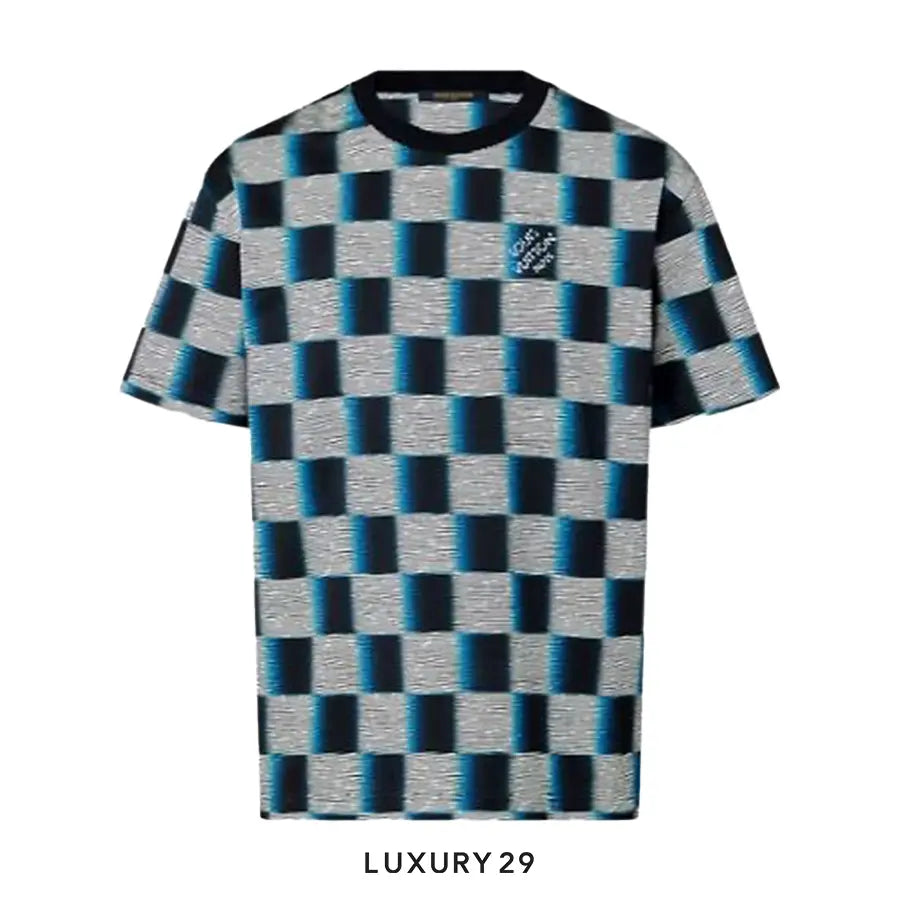 Louis Vuitton LV Damier Short-Sleeved Cotton T-Shirt