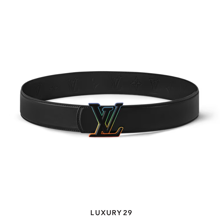 Louis Vuitton LV Dimension 40mm Reversible Belt Monogram-embossed leather, fine leather strap reverse Black LOUIS VUITTON