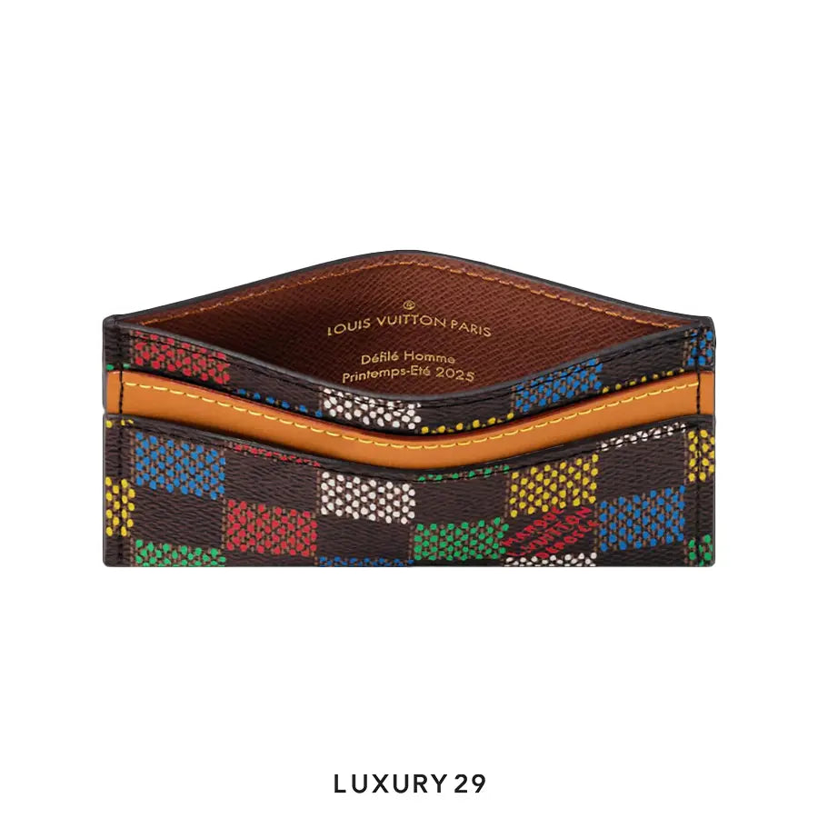 Louis Vuitton LV Double Card Bag Damier Ebene Canvas LOUIS VUITTON