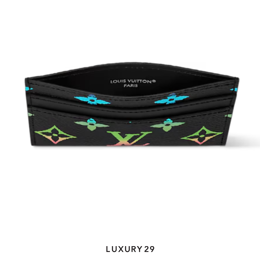 Louis Vuitton LV Double Card Holder Black in gradient Black LOUIS VUITTON