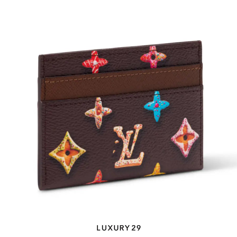 Louis Vuitton LV Double Card Holder Chocolate brown LOUIS VUITTON Luxury29