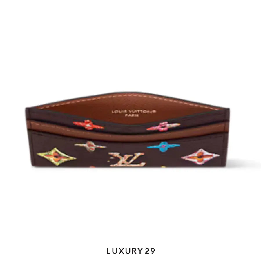 Louis Vuitton LV Double Card Holder Chocolate brown LOUIS VUITTON Luxury29