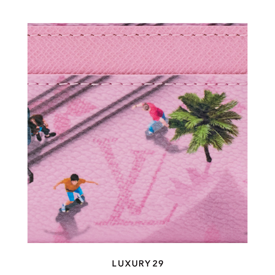 Louis Vuitton LV Double Card Holder Exclusive Online Pre-launch Pink LOUIS VUITTON