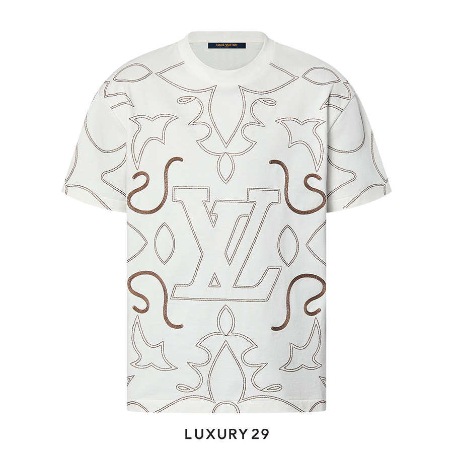 Louis Vuitton LV Embroidered Cotton T-Shirt