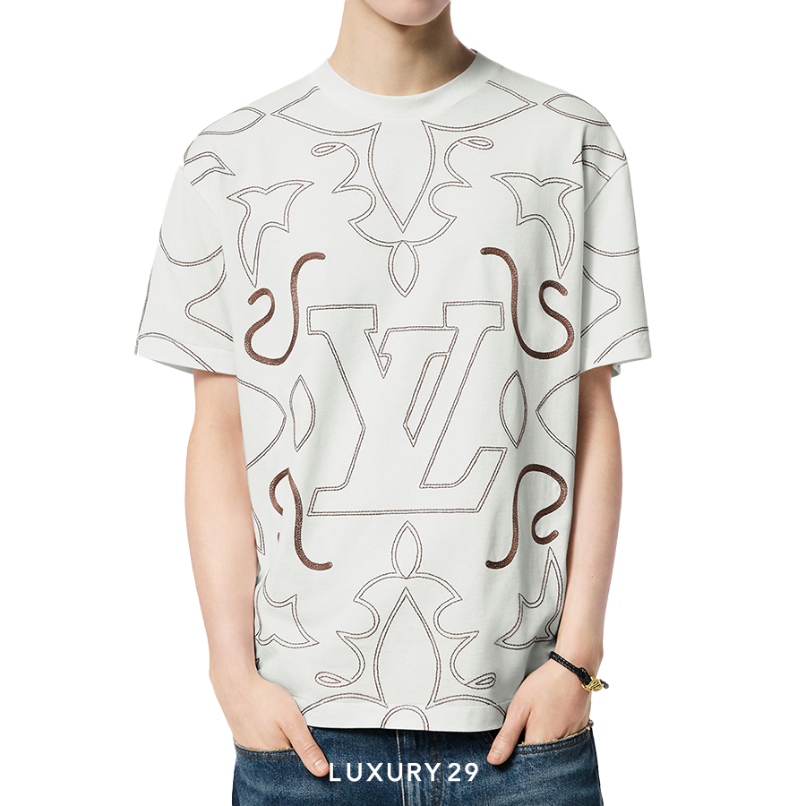 Louis Vuitton LV Embroidered Cotton T-Shirt LOUIS VUITTON