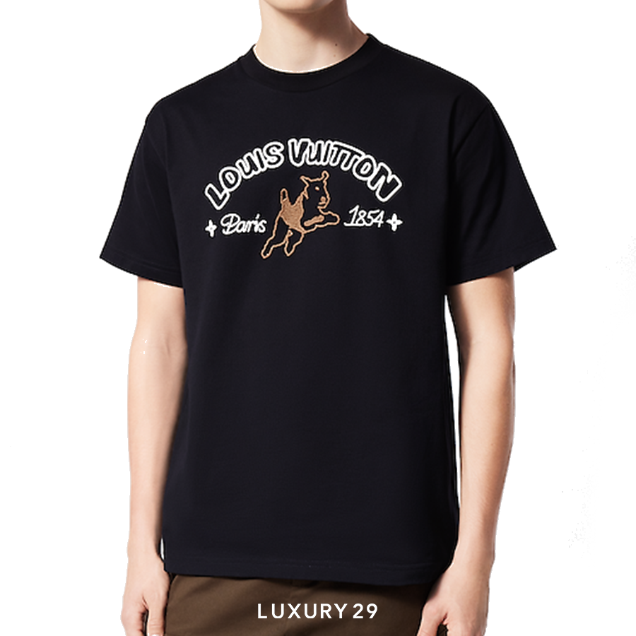 Louis Vuitton LV Embroidered Cotton T-Shirt LOUIS VUITTON Luxury29