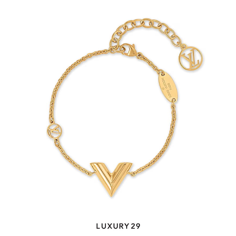 Louis Vuitton LV Essential V Bracelet Gold LOUIS VUITTON