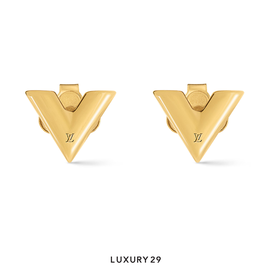 Louis Vuitton LV Essential V Stud Earrings LOUIS VUITTON Luxury29