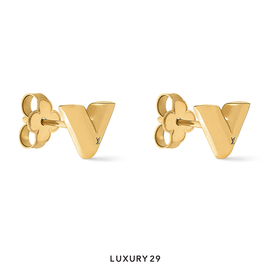 Louis Vuitton LV Essential V Stud Earrings LOUIS VUITTON Luxury29