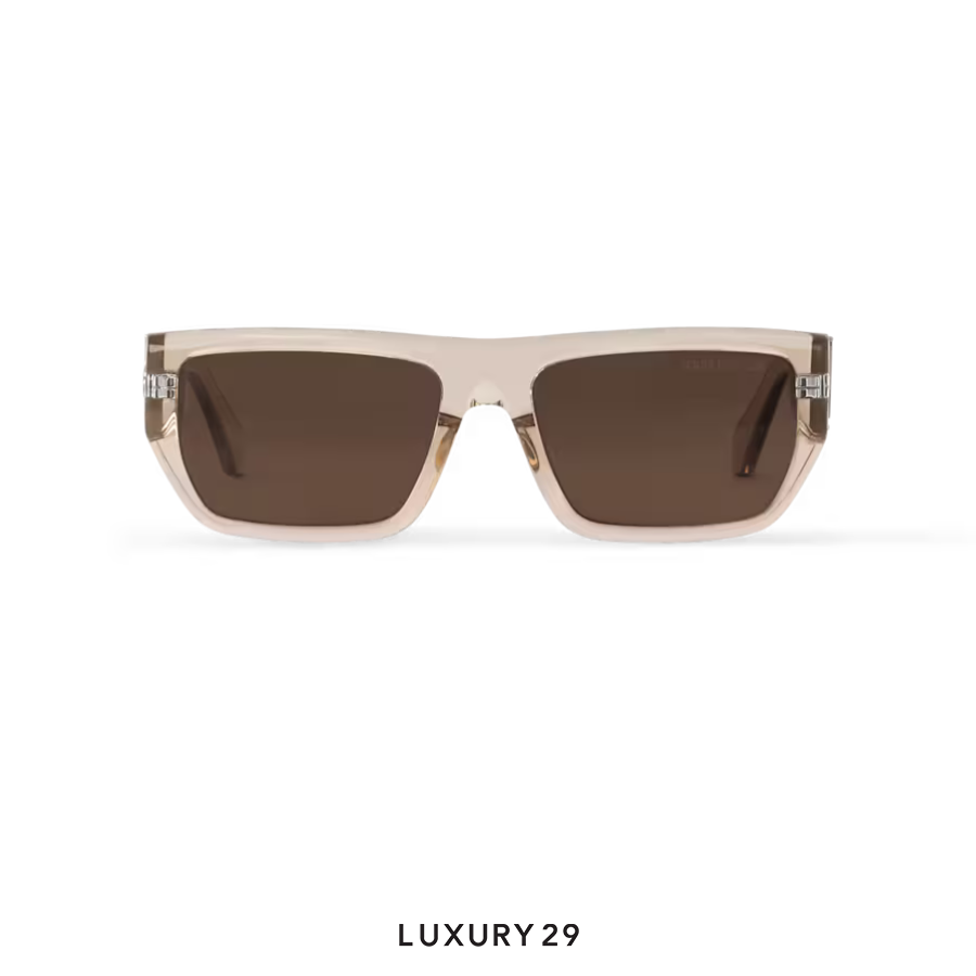 Louis Vuitton LV Flower Low Square Sunglasses Crystal Brown LOUIS VUITTON